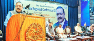 Union Minister of State (Independent Charge) for Science and Technology; Earth Sciences and Minister of State for PMO, Department of Atomic Energy, Department of Space, Personnel, Public Grievances and Pensions, Dr. Jitendra Singh